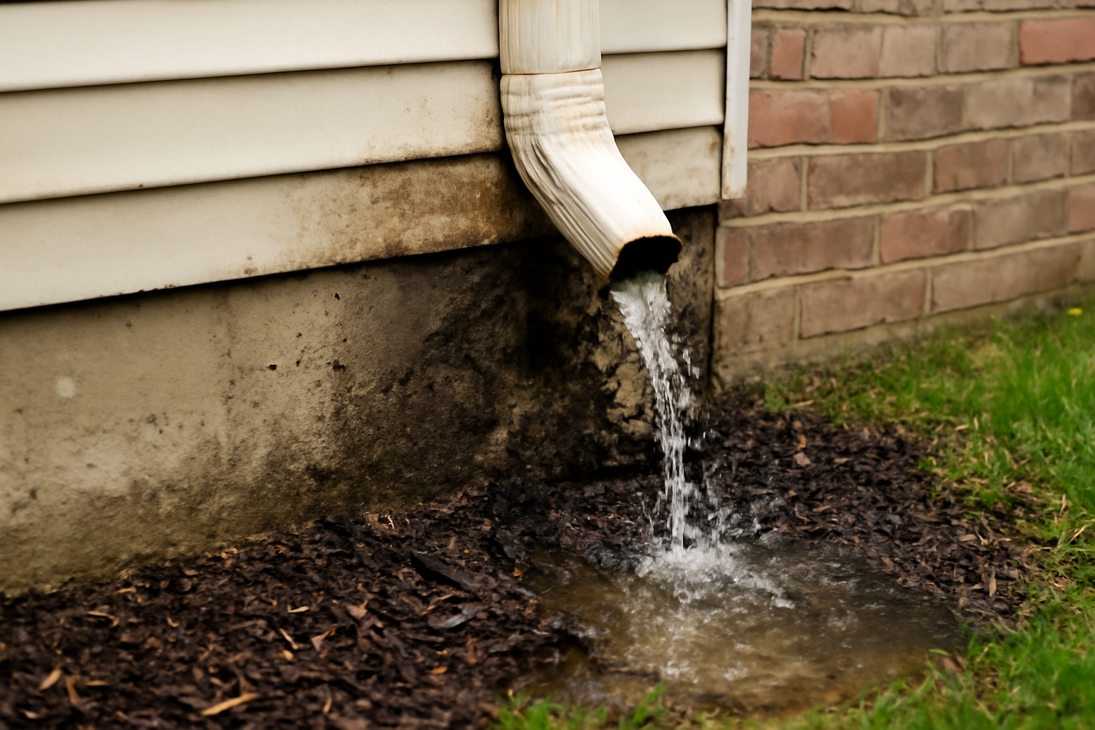 Downspout Failure Water Removal in Boynton Beach, FL